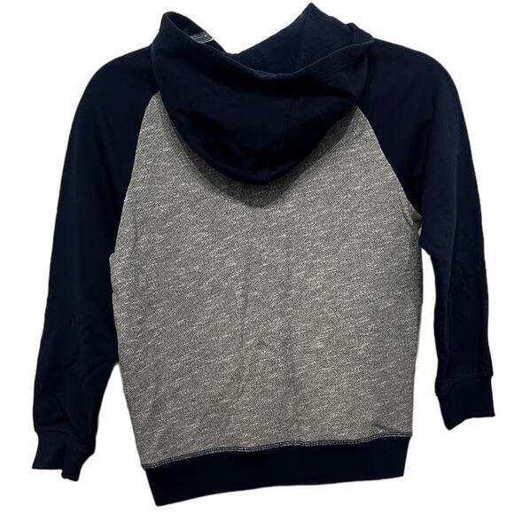 Gymboree Boys‎ Jacket Size M (7-8) Full Zip Hooded Dinosaur Navy Blue/ Gray NWT - Picture 2 of 7